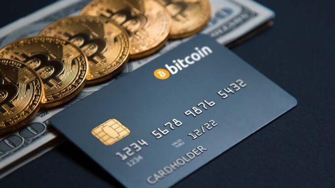 Picture of a bitcoin card
