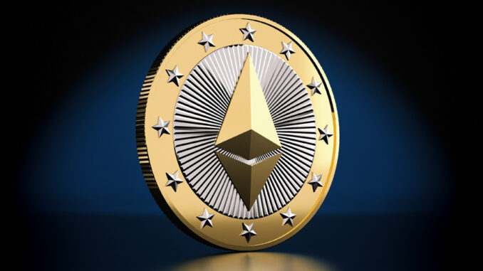 Picture of an Ethereum coin