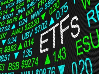 Picture of ETFs written on a price board