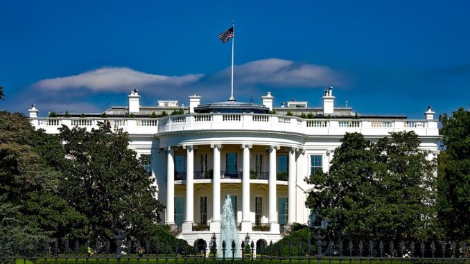 The White House, a frontal view