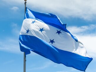 Honduras flag waving