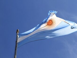 Argentina, flag waving