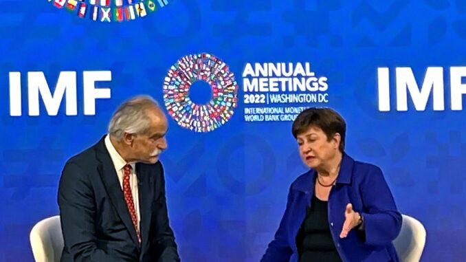 IMF’s Georgieva Warns Central Banks to Hoard Reserves, Follow Fed Hikes