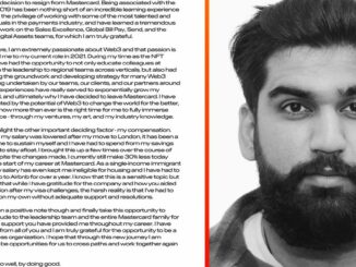 Mastercard’s NFT Leader Quits, Mints His Resignation Letter on the Way Out