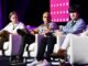 Crypto Market Structure session, Consensus 2023: l to r: Cumberland DRW Partner/Global Head Chris Zuehlke speaking. (CoinDesk)