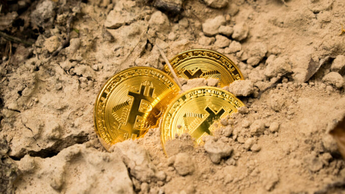 Why did bitcoin mining stocks end down on Monday?