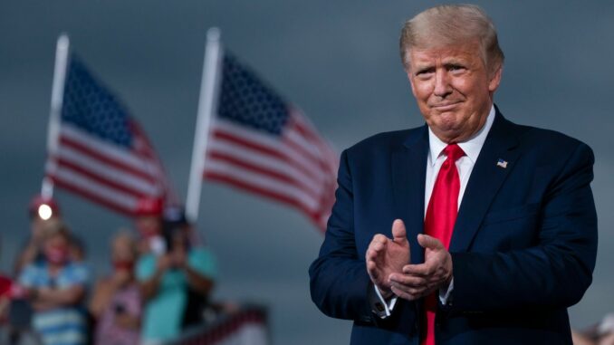 Former US president Donald Trump