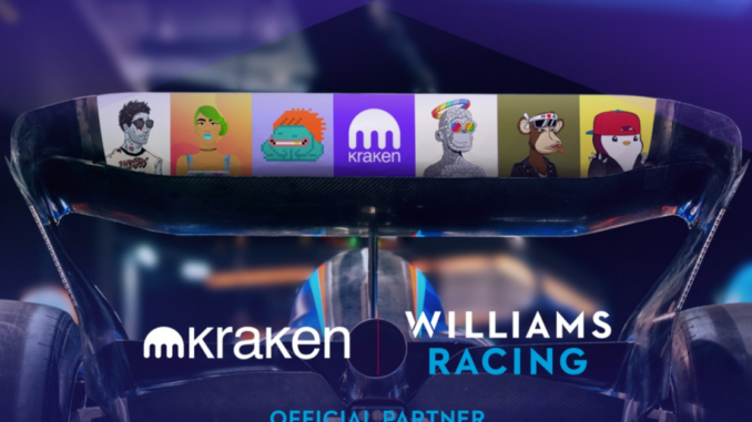 Williams Racing is Teaming Up With Kraken to Put NFTs on Formula 1 Cars