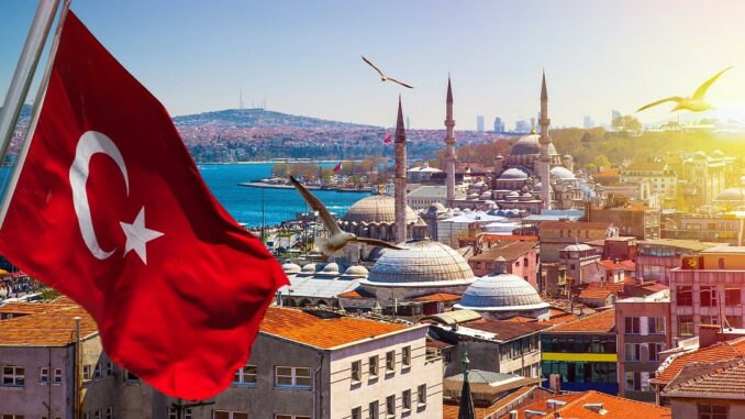 Turkish Flag In Istanbul