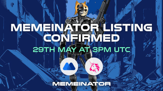 Memeinator due to list on Uniswap and MEXC today