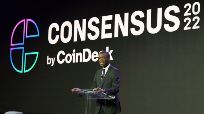 Tyler Spalding, CEO / Co-Founder, Flexa, 2Chainz and Zack Seward, Deputy Editor-in-Chief, CoinDesk