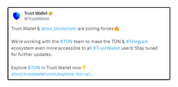 Ton Coin Skyrockets 3.95% After Game-Changing Trust Wallet Partnership!