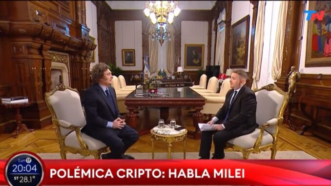 Argentina's president Javier Milei says he did not promote $LIBRA token, just shared it