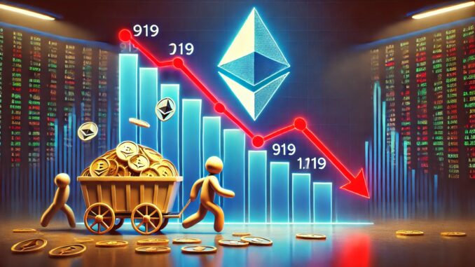 Ethereum Addresses Holding Over 10,000 ETH Droped To 919 In Two Weeks – Insights