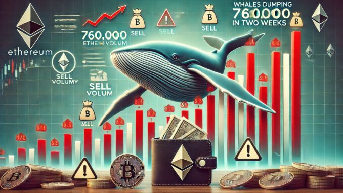Whales Dump 760,000 Ethereum in Two Weeks — Is More Selling Ahead?