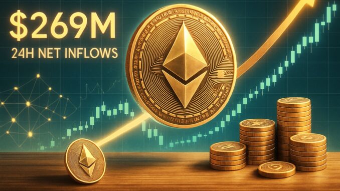 Ethereum Sees $269M In Net Inflows In 24H – Bullish Momentum Accelerates