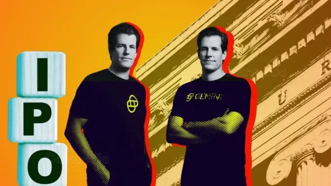 Winklevoss Twins-Backed Gemini Confidentially Files For an IPO Bloomberg