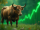 A Healthy Bull in green Environment