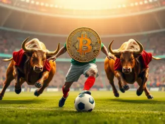 Ai generated image of Bitcoin bulls