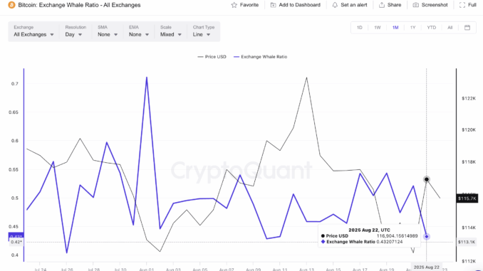 Bitcoin Whales are Now Selling Fewer Tokens