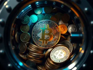 AI generated image of Bitcoin