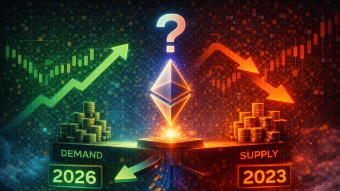Ethereum Nearing A Turning Point? Supply-Demand Structure Suggest A Shift Is Coming In 2026