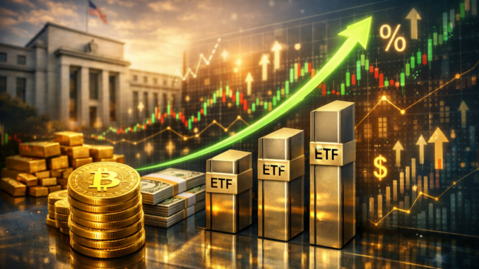 Spot Bitcoin ETF sees sharp inflow revival amid shifting US rate signals