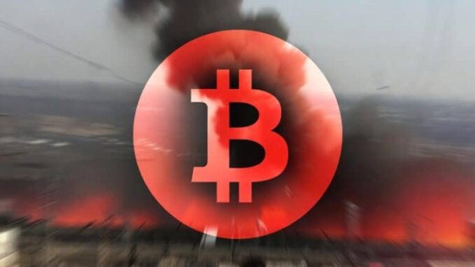 Bitcoin tumbles after Israel launches strike on Iran, triggering $100M in longs liquidated in 15 minutes