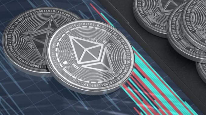 Picture of Ethereum coins