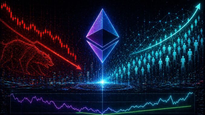 A Historic Bullish Divergence Is Forming In Ethereum – Record Users, Falling Price