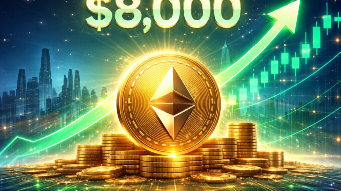 Ethereum surge in a futuristic world