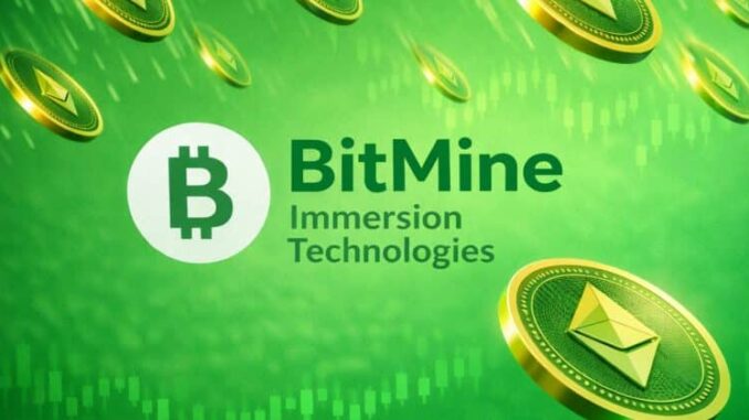 Bitmine stakes nearly 4% of all ETH, locks in NYSE uplisting