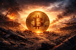 Bitcoin amidst the battlefield ruins Small