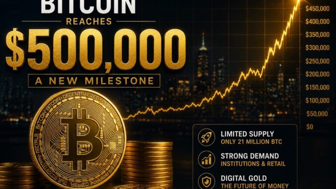 Analyst Says Roadmap For Bitcoin To Reach $500,000 Is Complete, Here’s Why