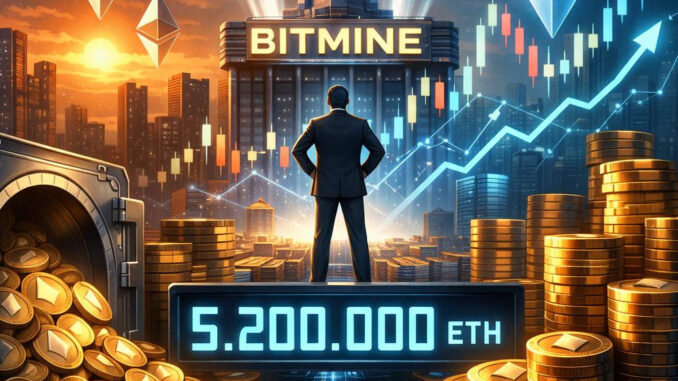 Bitmine ETH Holdings Cross 5.2 Million—CEO Announces New Phase For Crypto Markets